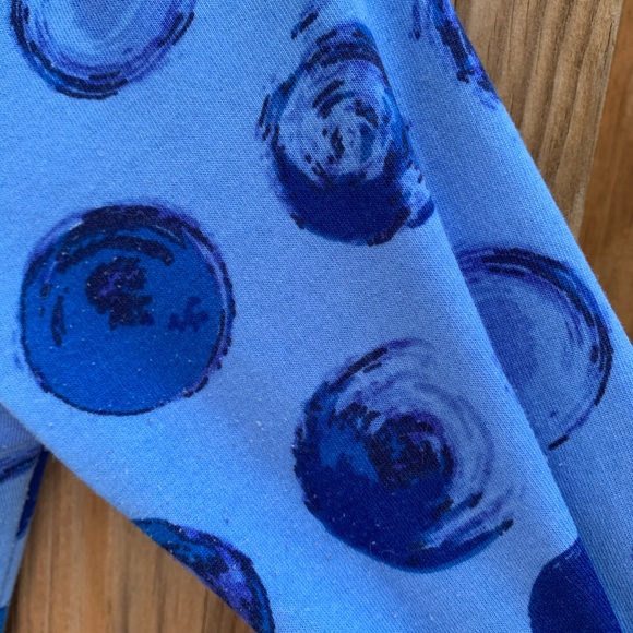 Lularoe Nicole Dotted Blue Midi Dress XXS - Picture 6 of 7